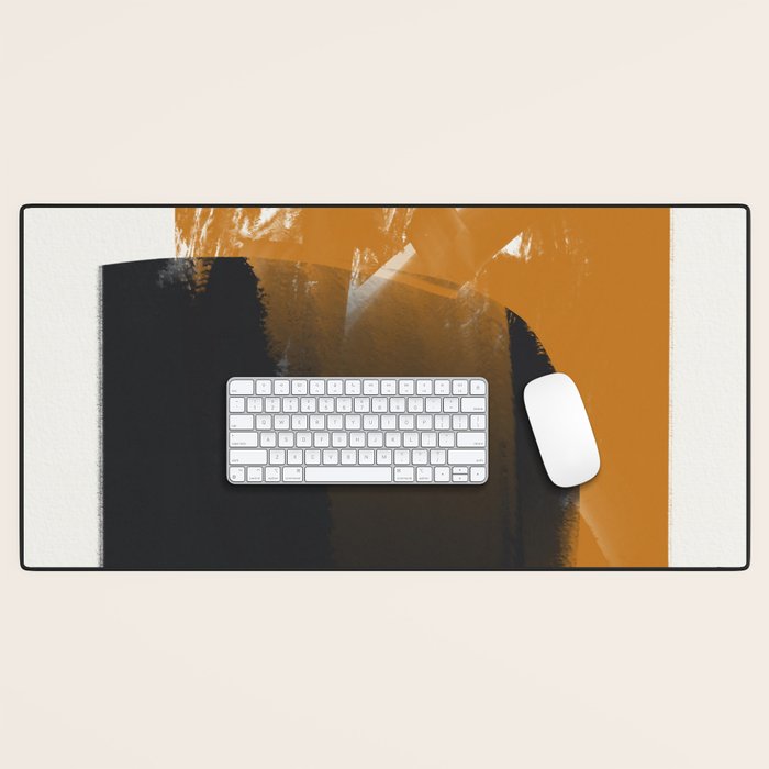 Black And Ochre Desk Mat Gallery Image 1