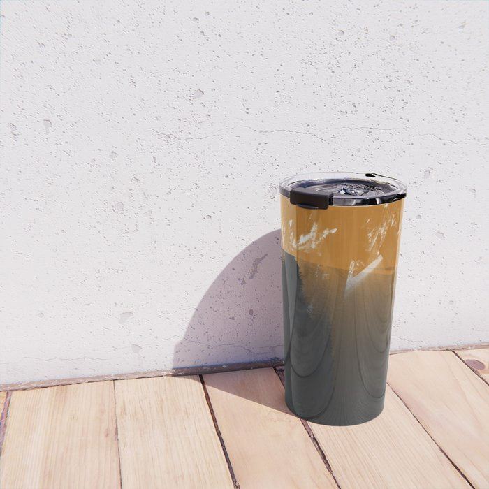 Black And Ochre Travel Mug Gallery Image 4