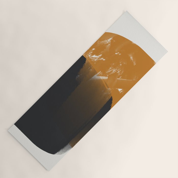 Black And Ochre Yoga Mat Gallery Image 1