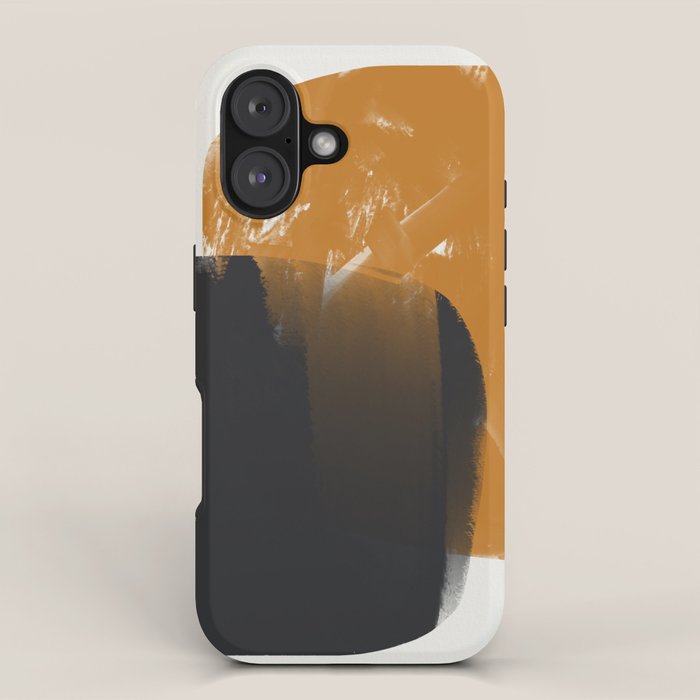 Black And Ochre iPhone Case Gallery Image 1