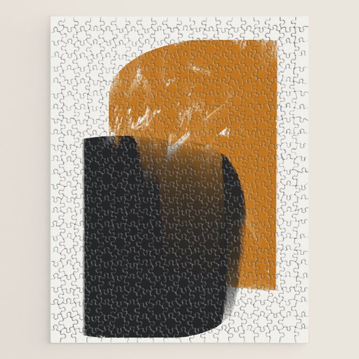Black And Ochre Jigsaw Puzzle Gallery Image 1