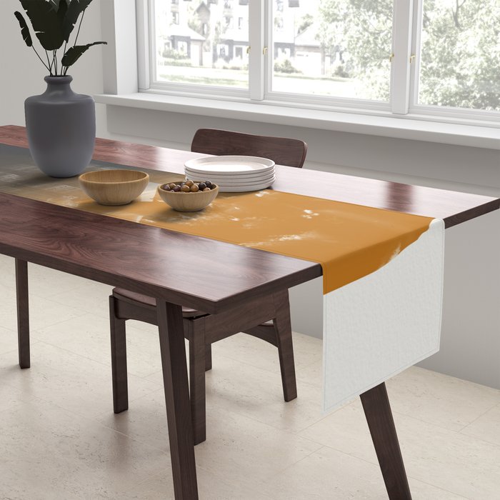 Black And Ochre Table Runner Gallery Image 2