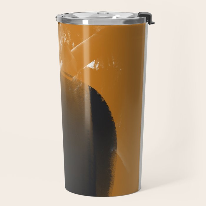 Black And Ochre Travel Mug Gallery Image 2