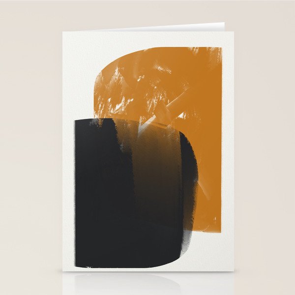 Black And Ochre Stationery Card Gallery Image 1