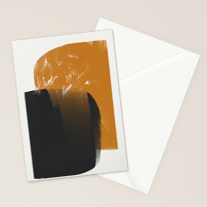 Black And Ochre Stationery Card Gallery Image 2