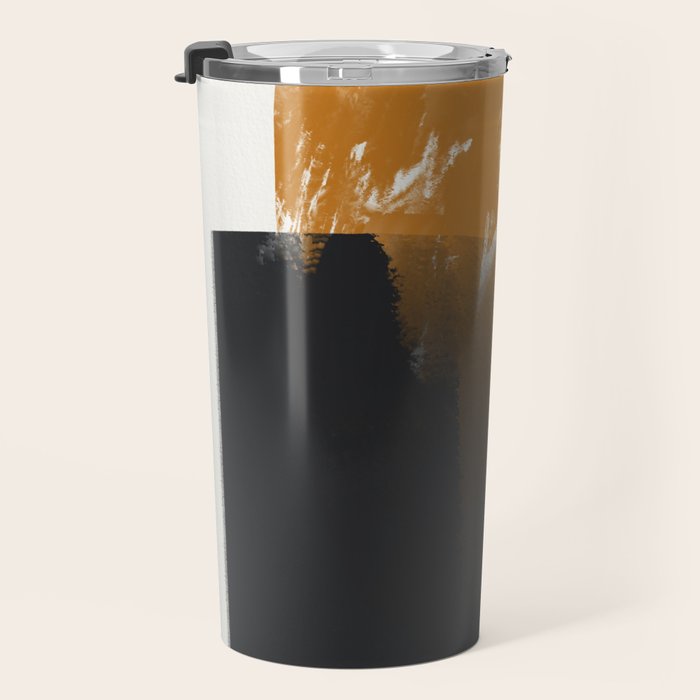 Black And Ochre Travel Mug Gallery Image 3