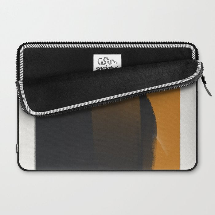 Black And Ochre Laptop Sleeve Gallery Image 2