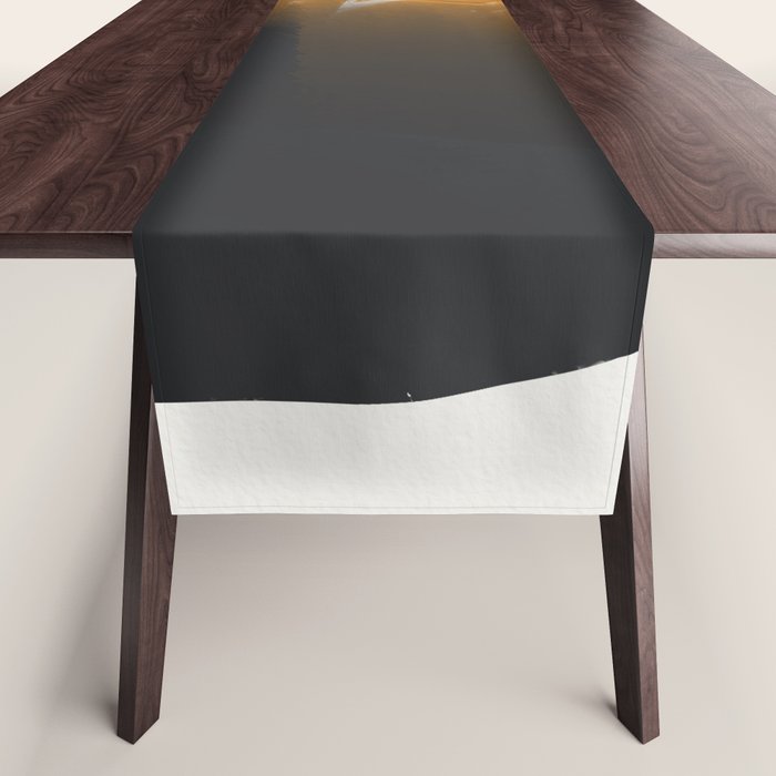 Black And Ochre Table Runner Gallery Image 1