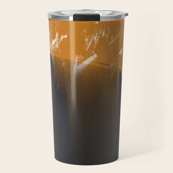 Black And Ochre Travel Mug Gallery Image 1
