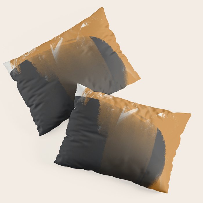 Black And Ochre Pillow Sham Gallery Image 3