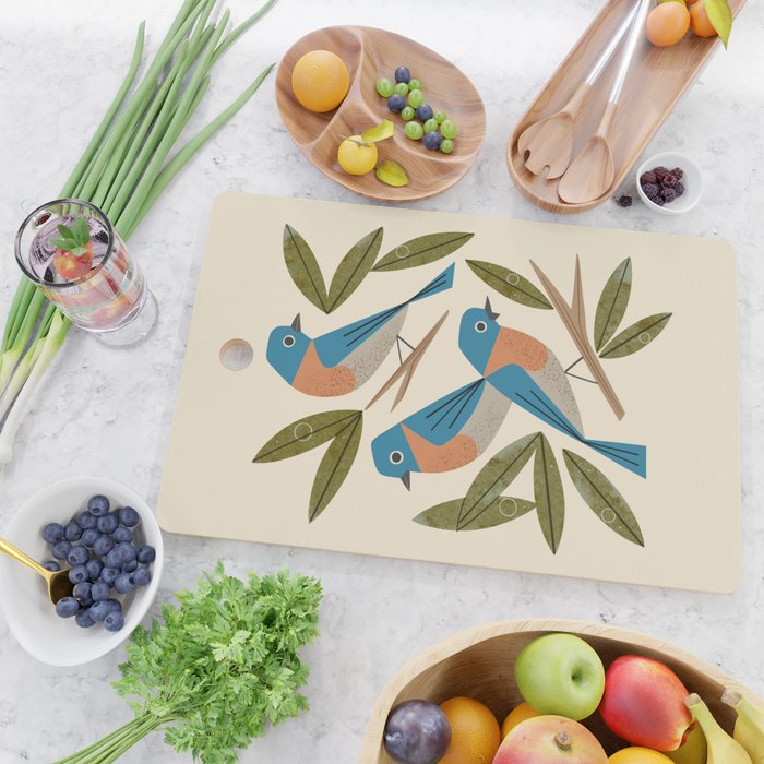 Bluebirds Cutting Board Gallery Image 2