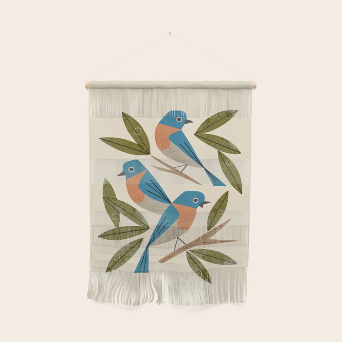 Bluebirds Wall Hanging Gallery Image 1