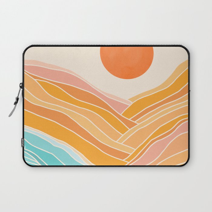 Adventure On The Horizon Abstract Landscape Laptop Sleeve Gallery Image 1