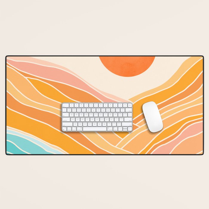 Adventure On The Horizon Abstract Landscape Desk Mat Gallery Image 1