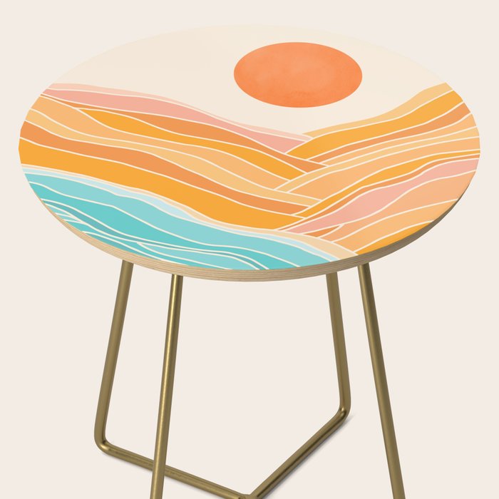 Adventure On The Horizon Abstract Landscape Side Table Gallery Image 2