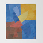Otto Freundlich Komposition (Ca. 1932) Kunstmuseum Basel Colorful Geometric Art Throw Blanket Gallery Image 2