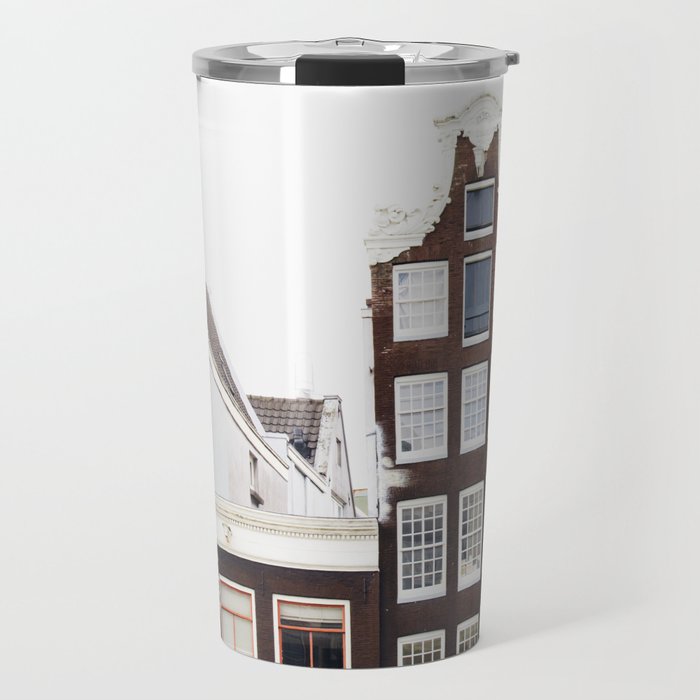 Crooked Amsterdam Houses | Architecture Art Print | Travel Photography Travel Mug Gallery Image 1