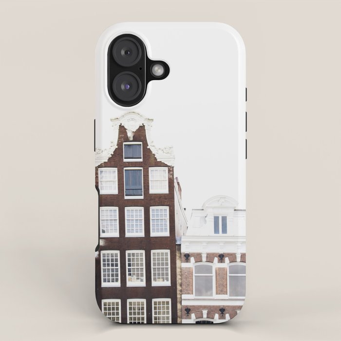Crooked Amsterdam Houses | Architecture Art Print | Travel Photography iPhone Case Gallery Image 1
