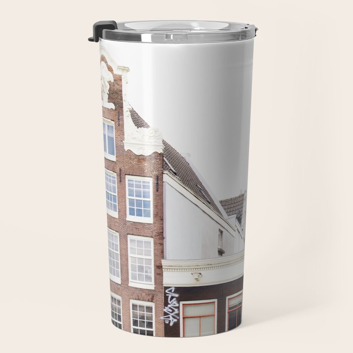 Crooked Amsterdam Houses | Architecture Art Print | Travel Photography Travel Mug Gallery Image 3