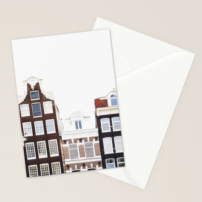 Crooked Amsterdam Houses | Architecture Art Print | Travel Photography Stationery Card Gallery Image 2