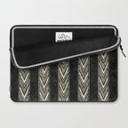 Canyon Stripe - black and cream Laptop Sleeve Gallery Image 2