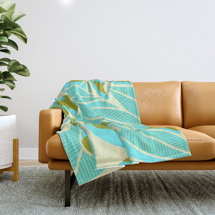 Aloha Blues Throw Blanket Gallery Image 1