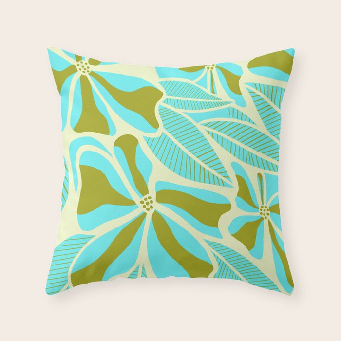 Aloha Blues Throw Pillow Gallery Image 6