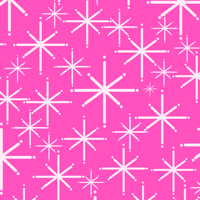 Hot Pink Mid Century Modern Twinkling Stars Retro Atomic Pattern Coffee Mug Gallery Image 2