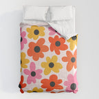 Retro Flowers: Pastel Edition Comforter Gallery Image 6
