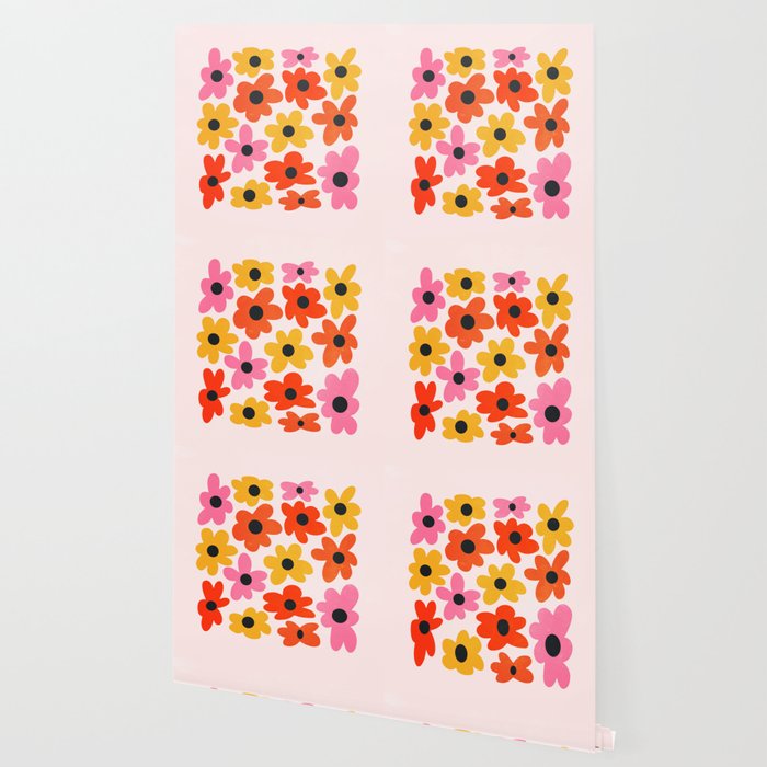 Retro Flowers: Pastel Edition Wallpaper Gallery Image 2