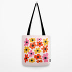 Retro Flowers: Pastel Edition Tote Bag Gallery Image 2