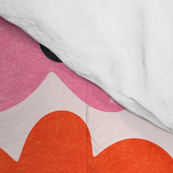 Retro Flowers: Pastel Edition Comforter Gallery Image 4