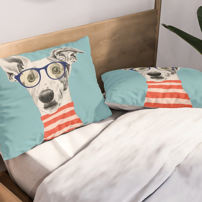 Portrait of a greyhound dog II Pillow Sham Gallery Image 2