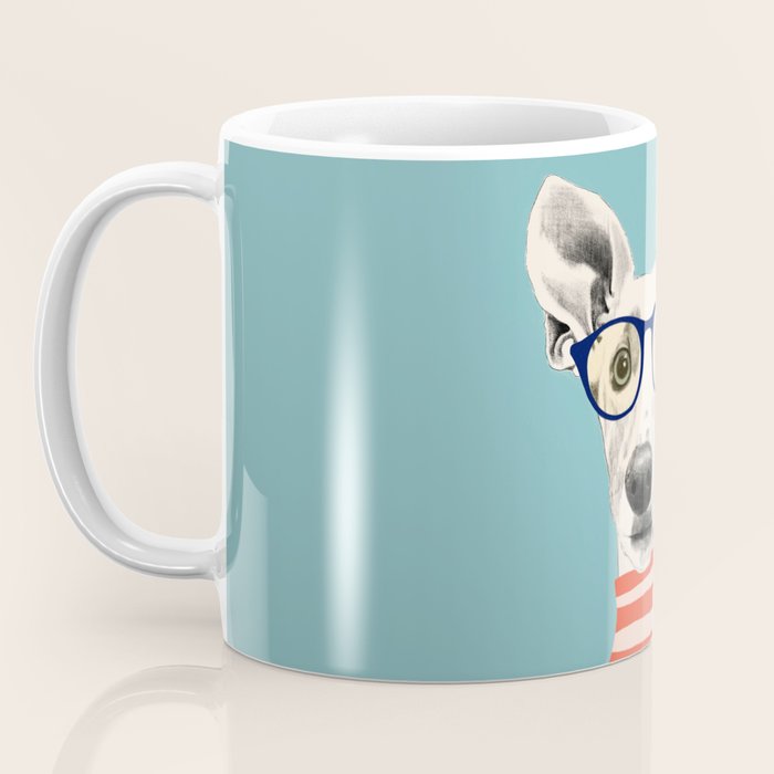 Portrait of a greyhound dog II Coffee Mug Gallery Image 3