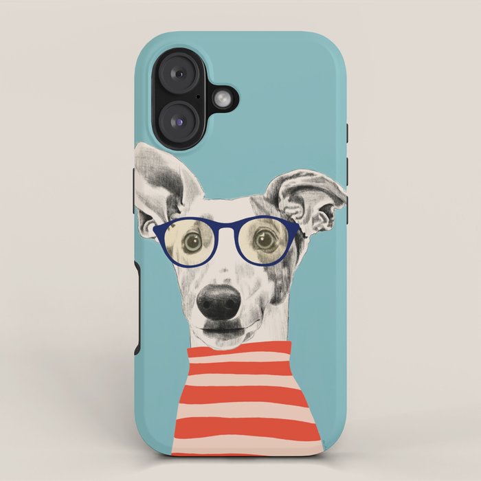 Portrait of a greyhound dog II iPhone Case Gallery Image 1
