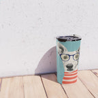 Portrait of a greyhound dog II Travel Mug Gallery Image 4