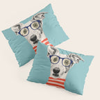 Portrait of a greyhound dog II Pillow Sham Gallery Image 3