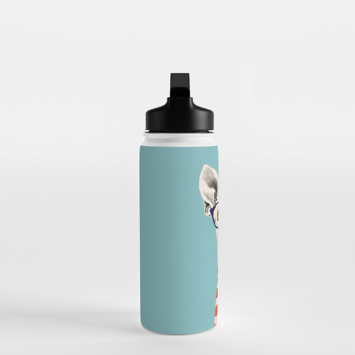 Portrait of a greyhound dog II Water Bottle Gallery Image 3