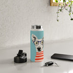 Portrait of a greyhound dog II Water Bottle Gallery Image 4