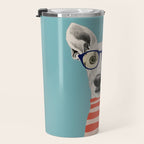 Portrait of a greyhound dog II Travel Mug Gallery Image 3