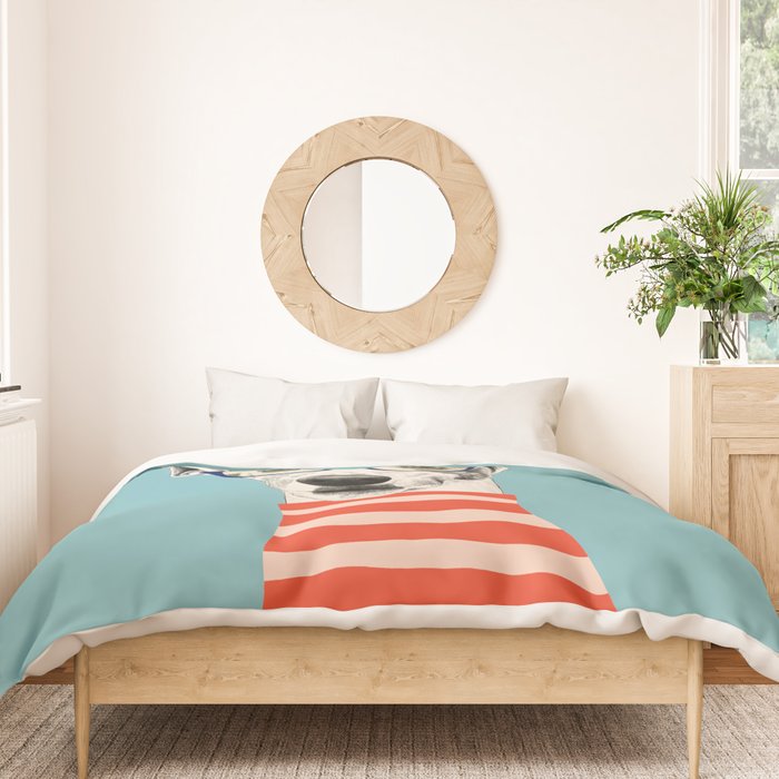 Portrait of a greyhound dog II Duvet Cover Gallery Image 3