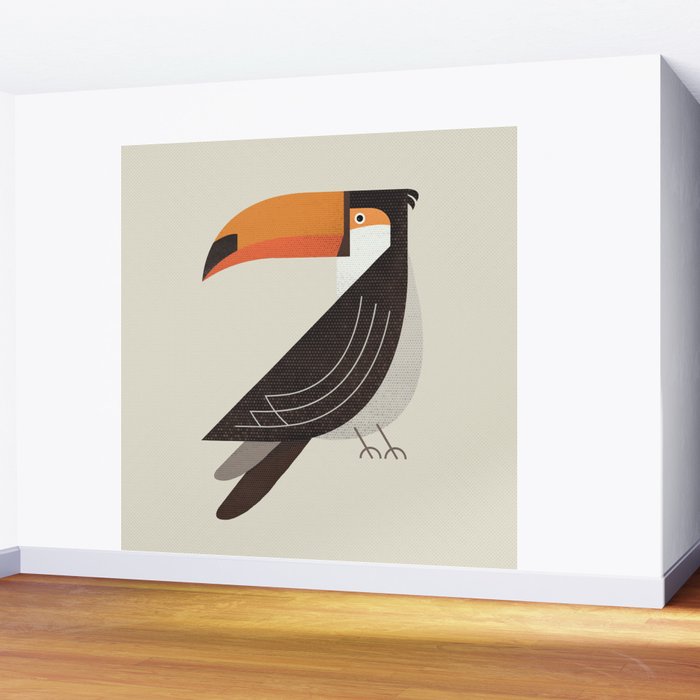 Whimsy Toucan Wall Mural Gallery Image 2