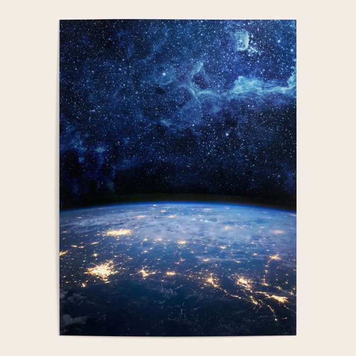 Earth and Galaxy Poster Gallery Image 1