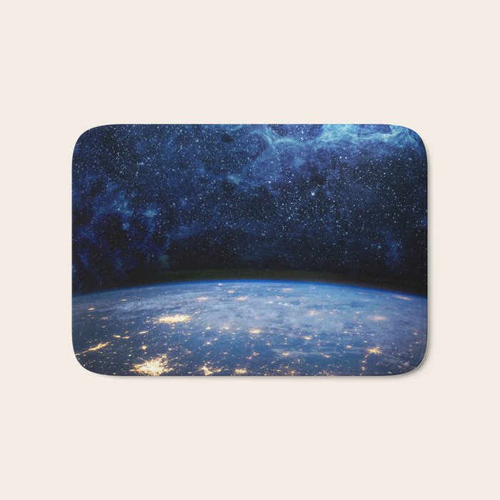 Earth and Galaxy Bath Mat Gallery Image 1