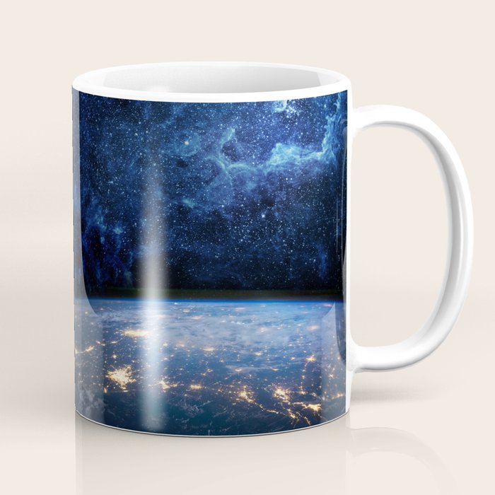 Earth and Galaxy Coffee Mug Gallery Image 1