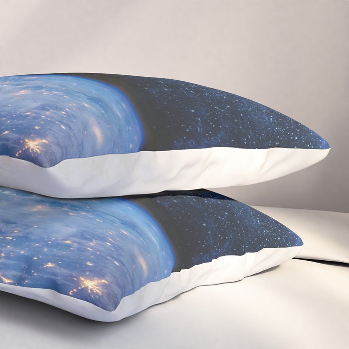Earth and Galaxy Pillow Sham Gallery Image 3