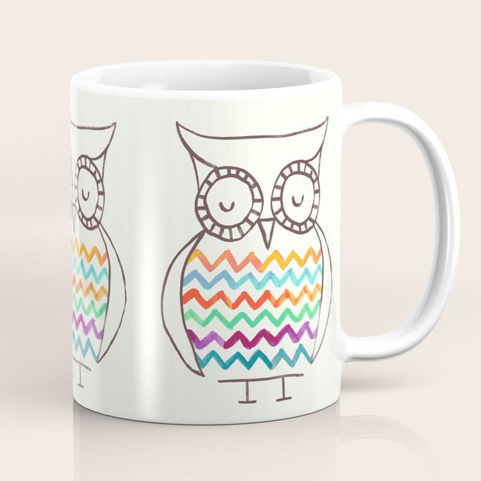 Chevron Owl Coffee Mug Gallery Image 1