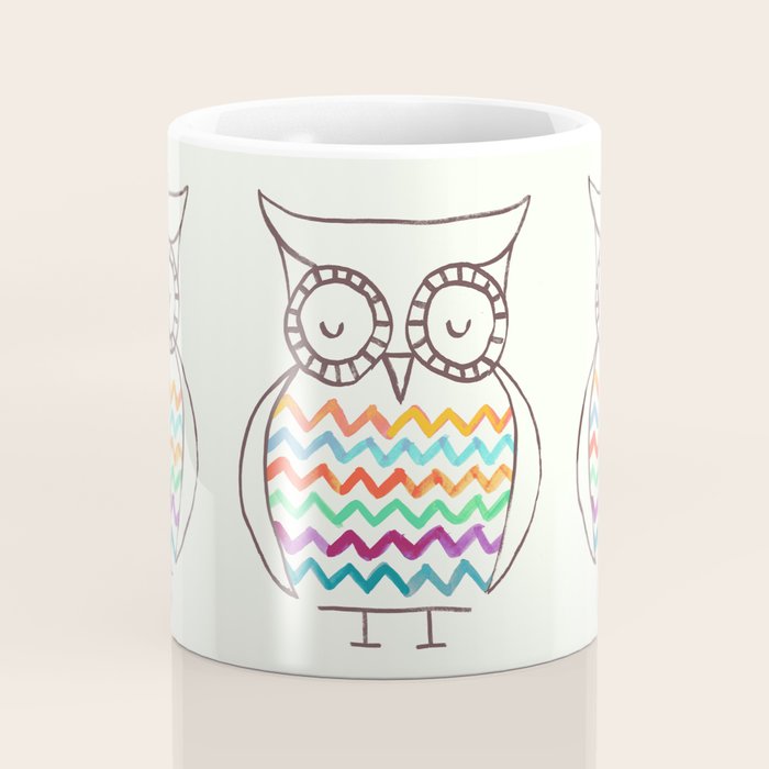 Chevron Owl Coffee Mug Gallery Image 4