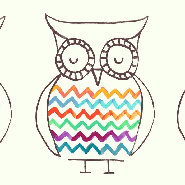 Chevron Owl Coffee Mug Gallery Image 2
