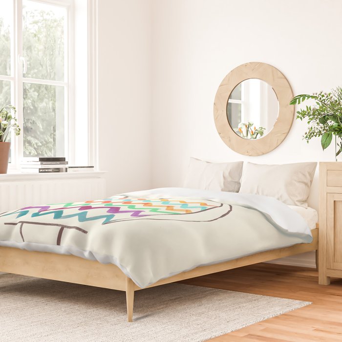 Chevron Owl Duvet Cover Gallery Image 2